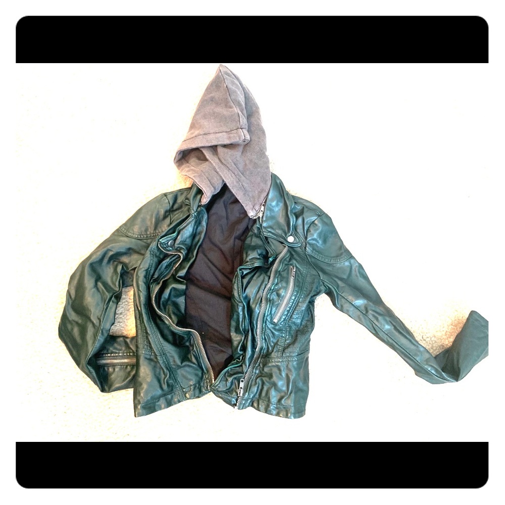 Free People Leather Jacket Size 0